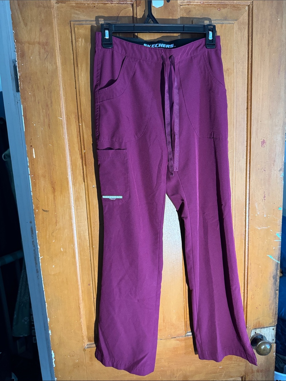 Skechers Women's Wine Drawstring Scrub Pants